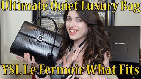 Quiet Luxury: What Fits in the YSL Le Fermoir Top Handle Bag